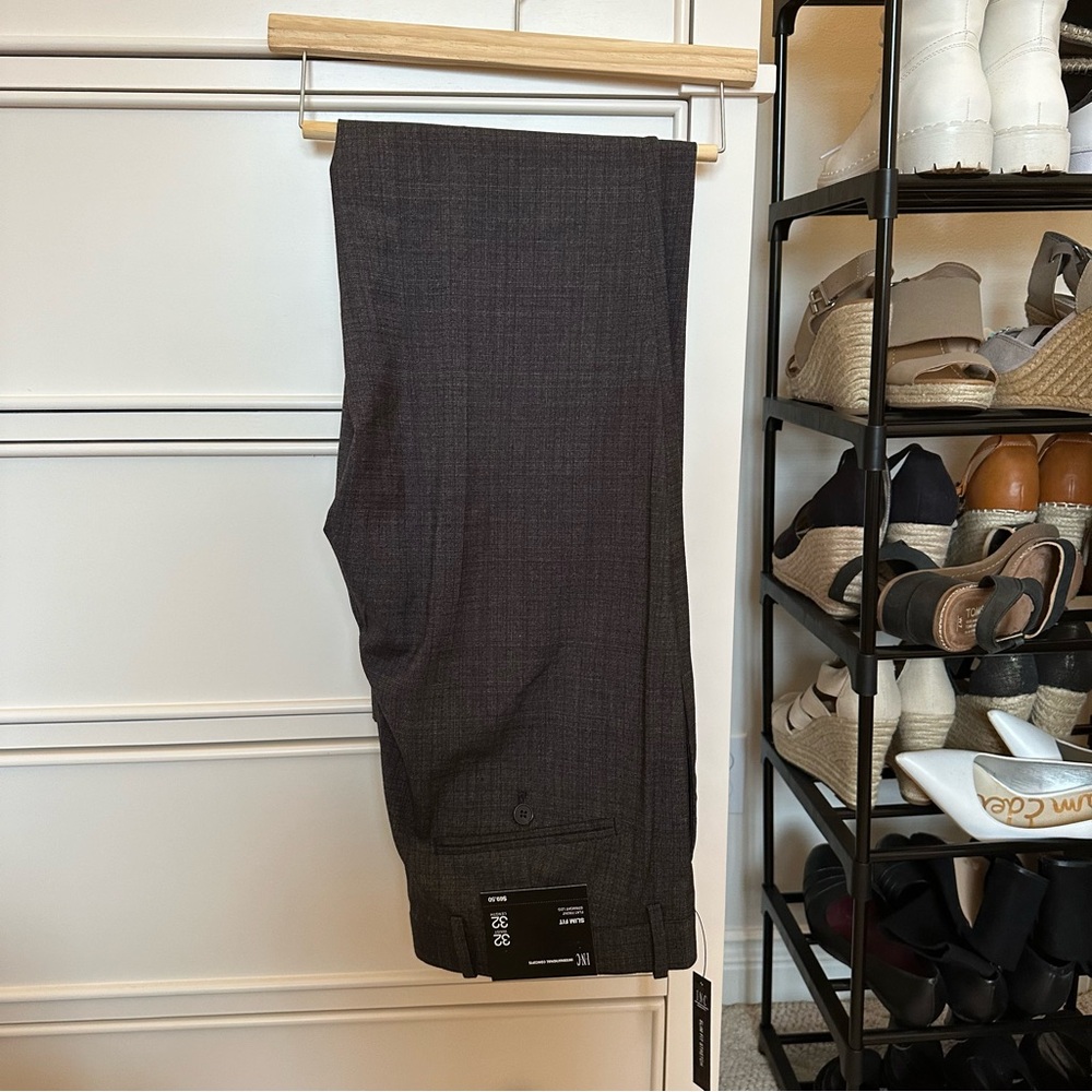 INC International Concepts Slim Fit Straight Leg Dress Pants